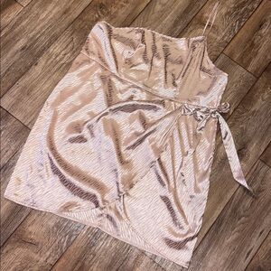 Shein SXY Elegant One-Shoulder Satin Dress Woman Size 4X